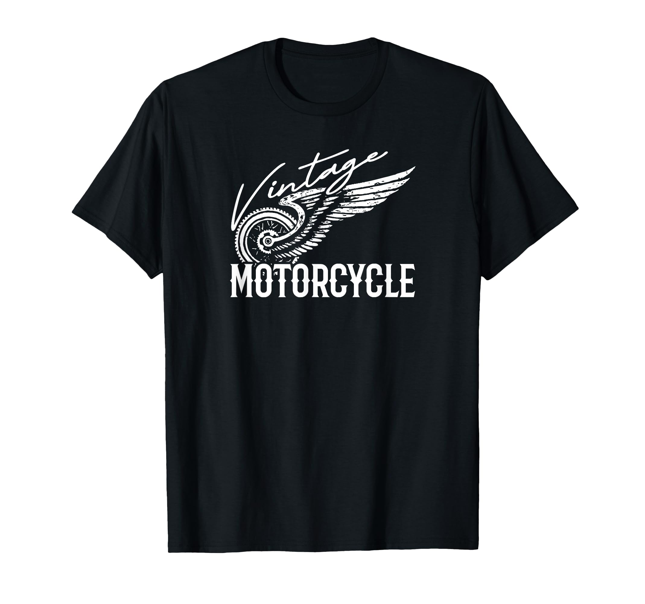 Motorcycle Biker Wheel Wings Biker T-Shirt - Aesthetic Graphic Unisex - T-Shirt, Sweatshirt, Hoodie