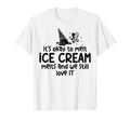 Ice Cream Melts Depression Mental T-Shirt - Fun Novelty Design Men Women - T-Shirt, Sweatshirt, Hoodie