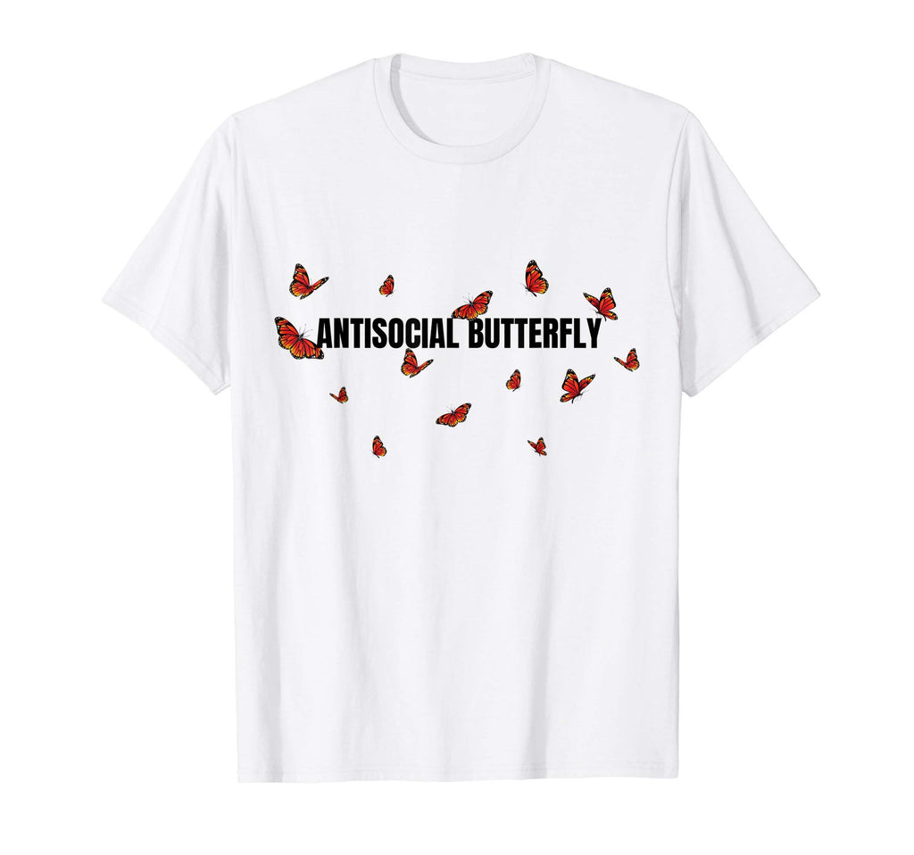 Fun Antisocial Butterfly Soft T-Shirt - Casual Everyday Wear for Adults - T-Shirt, Sweatshirt, Hoodie