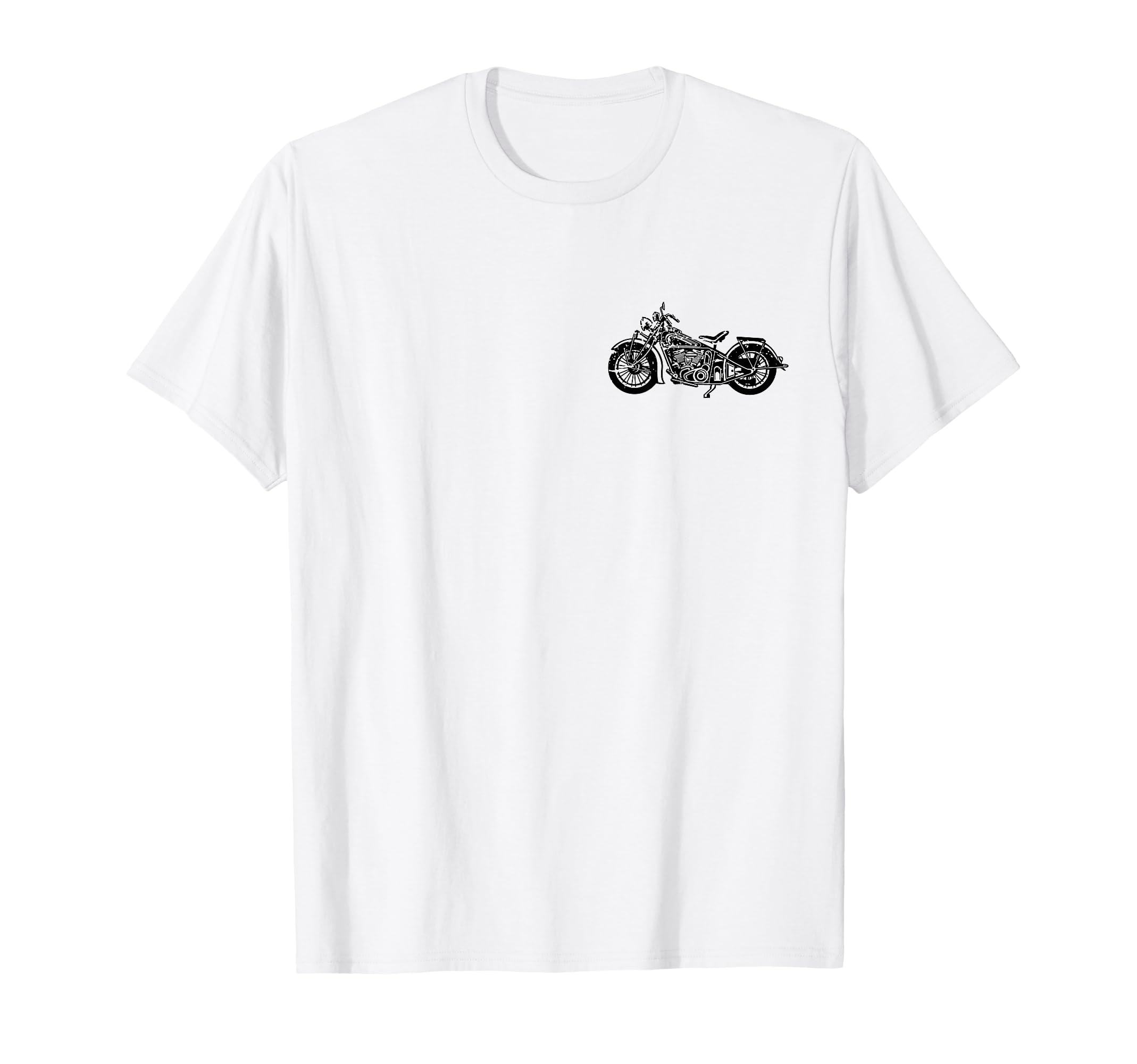 American Motorcycle Distressed T-Shirt - Fun Novelty Design for Adults - T-Shirt, Sweatshirt, Hoodie