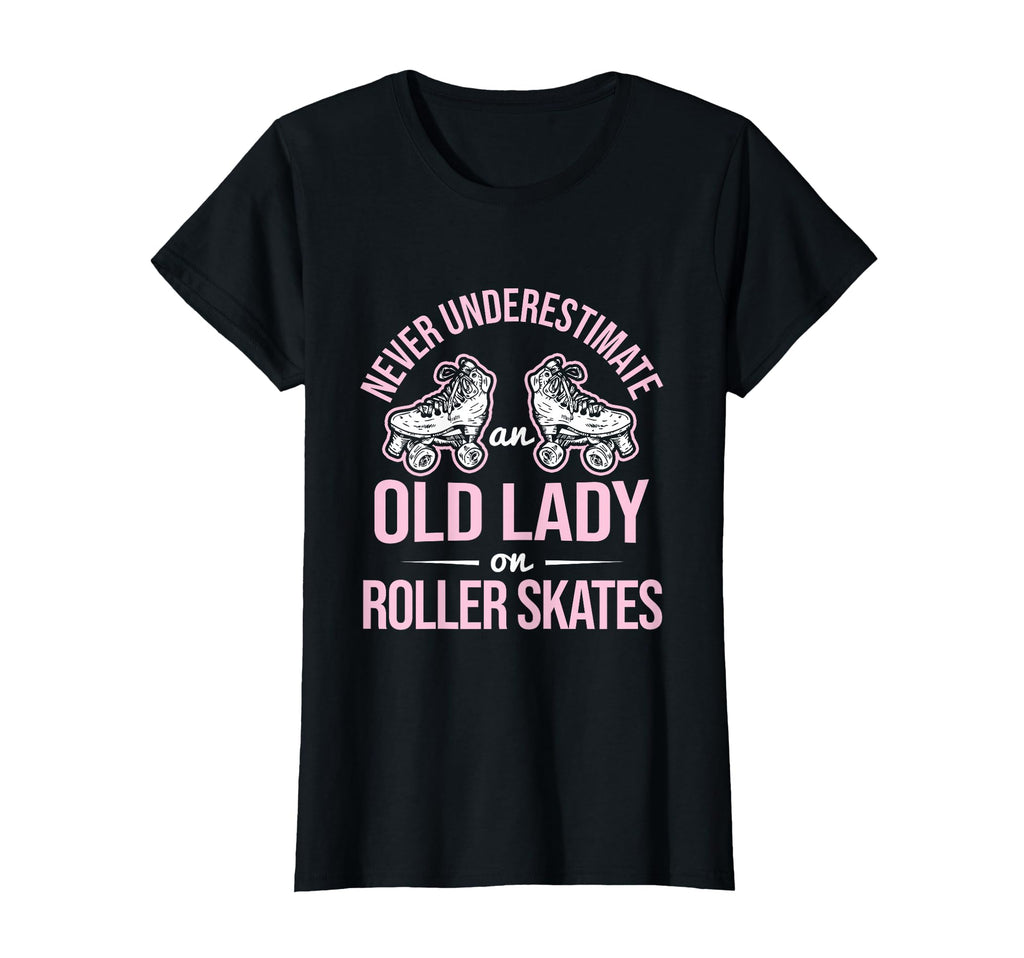 Old Lady Roller Derby Roller Skating T-Shirt - Trendy Graphic Unisex - T-Shirt, Sweatshirt, Hoodie