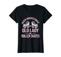Old Lady Roller Derby Roller Skating T-Shirt - Trendy Graphic Unisex - T-Shirt, Sweatshirt, Hoodie