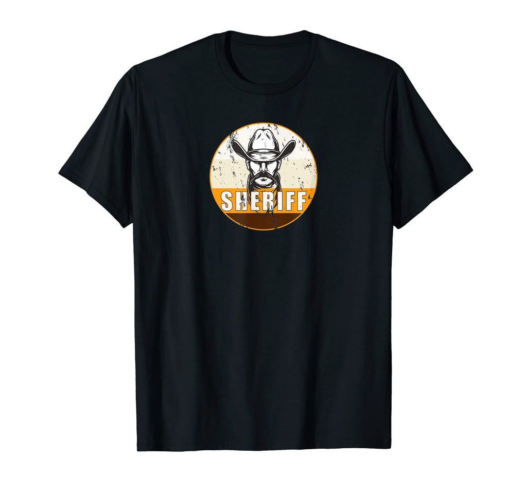 Sheriff Cowboy Lawman Wild West T-Shirt - Novelty Apparel Unisex - T-Shirt, Sweatshirt, Hoodie
