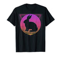 Rabbit Bunny Vaporwave 80S 90S Sunset T-Shirt - Novelty Apparel Unisex - T-Shirt, Sweatshirt, Hoodie