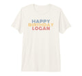 Happy Birthday Logan Personalized T-Shirt - Minimalist Print for Adults - T-Shirt, Sweatshirt, Hoodie