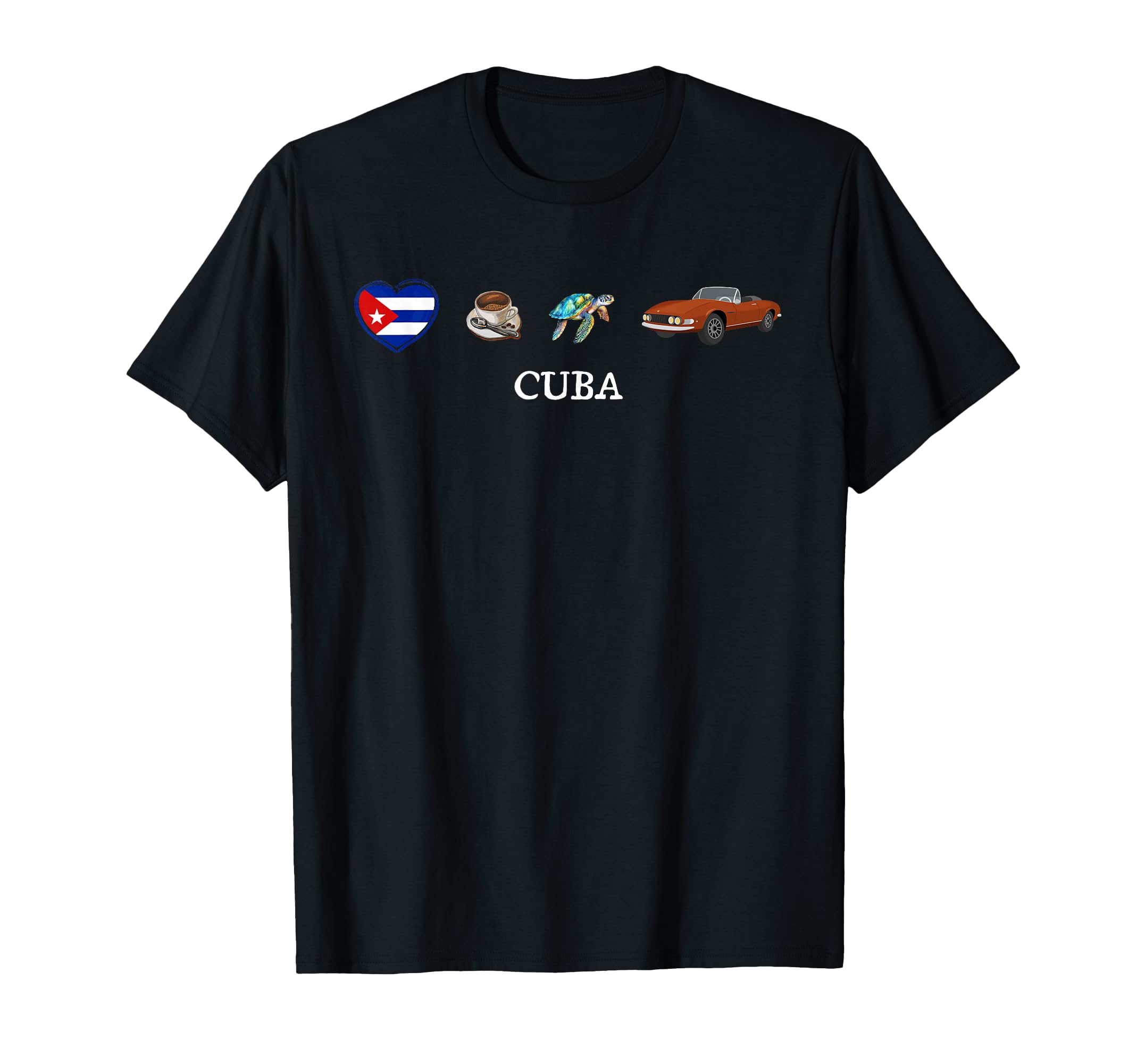 Cuba Love Cuban Caribbean Coffee Sea T-Shirt - Fun Novelty Design Unisex - T-Shirt, Sweatshirt, Hoodie