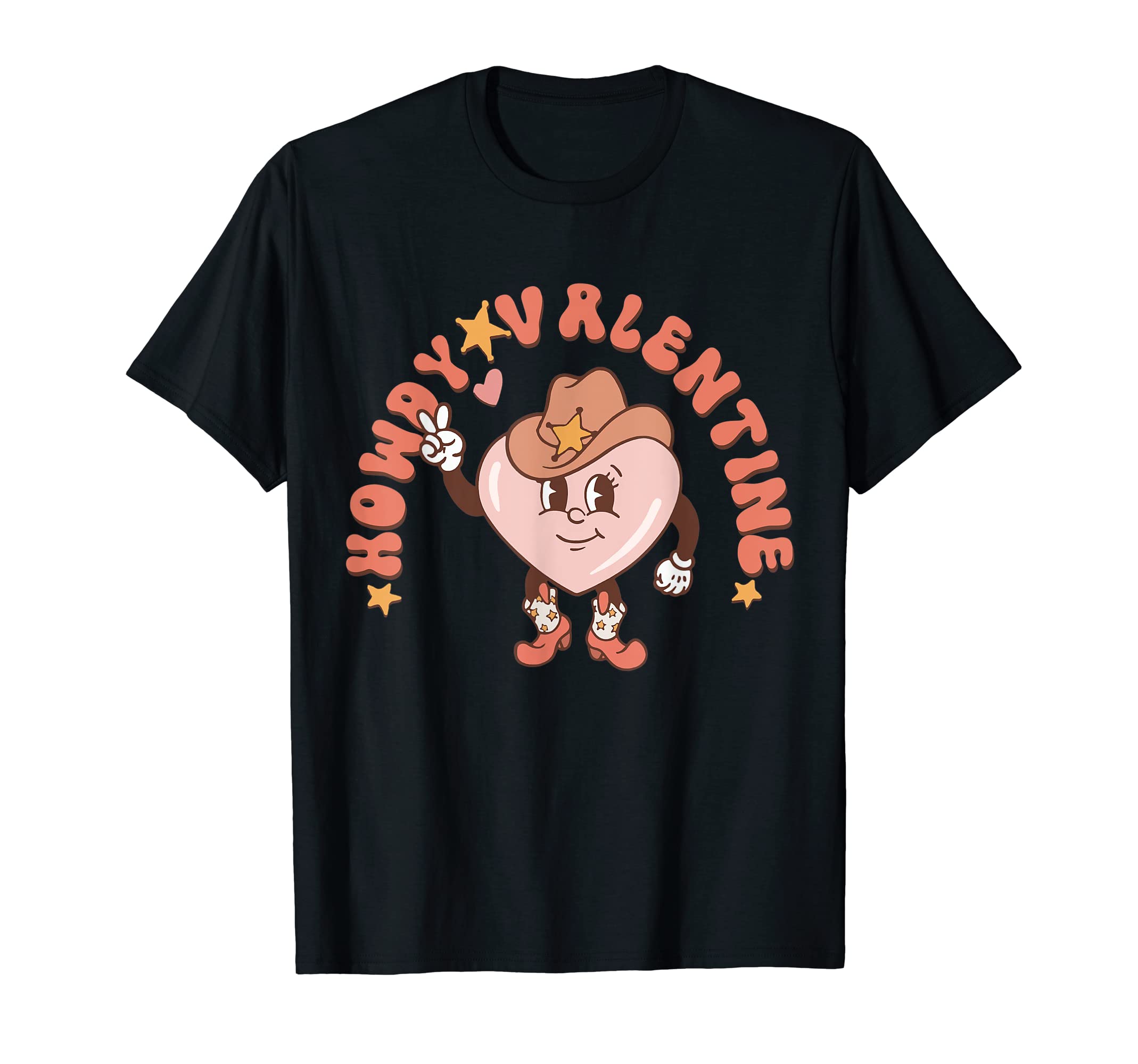 Howdy Valentine Western Valentines T-Shirt - Custom Art Print for Adults - T-Shirt, Sweatshirt, Hoodie