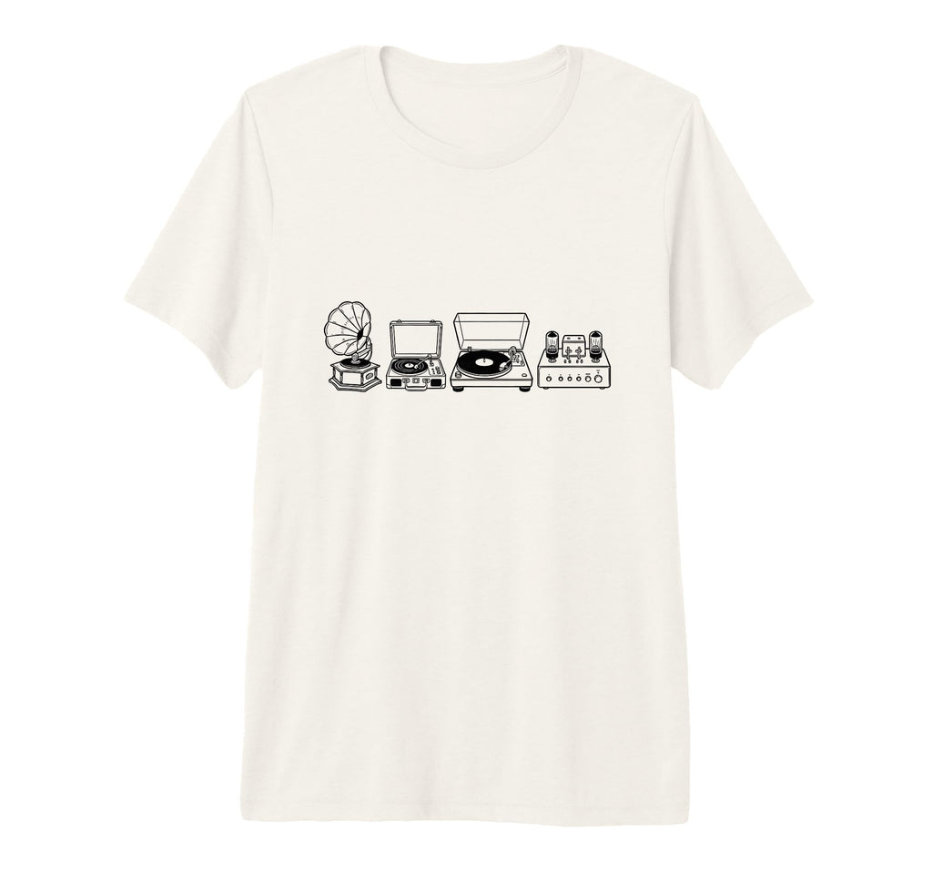 Audio Gear Vinyl Lover Record Player T-Shirt - Streetwear Style for Adults - T-Shirt, Sweatshirt, Hoodie