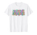 Caffeine And Kindness Pastel Typography T-Shirt - Trendy Graphic Unisex - T-Shirt, Sweatshirt, Hoodie