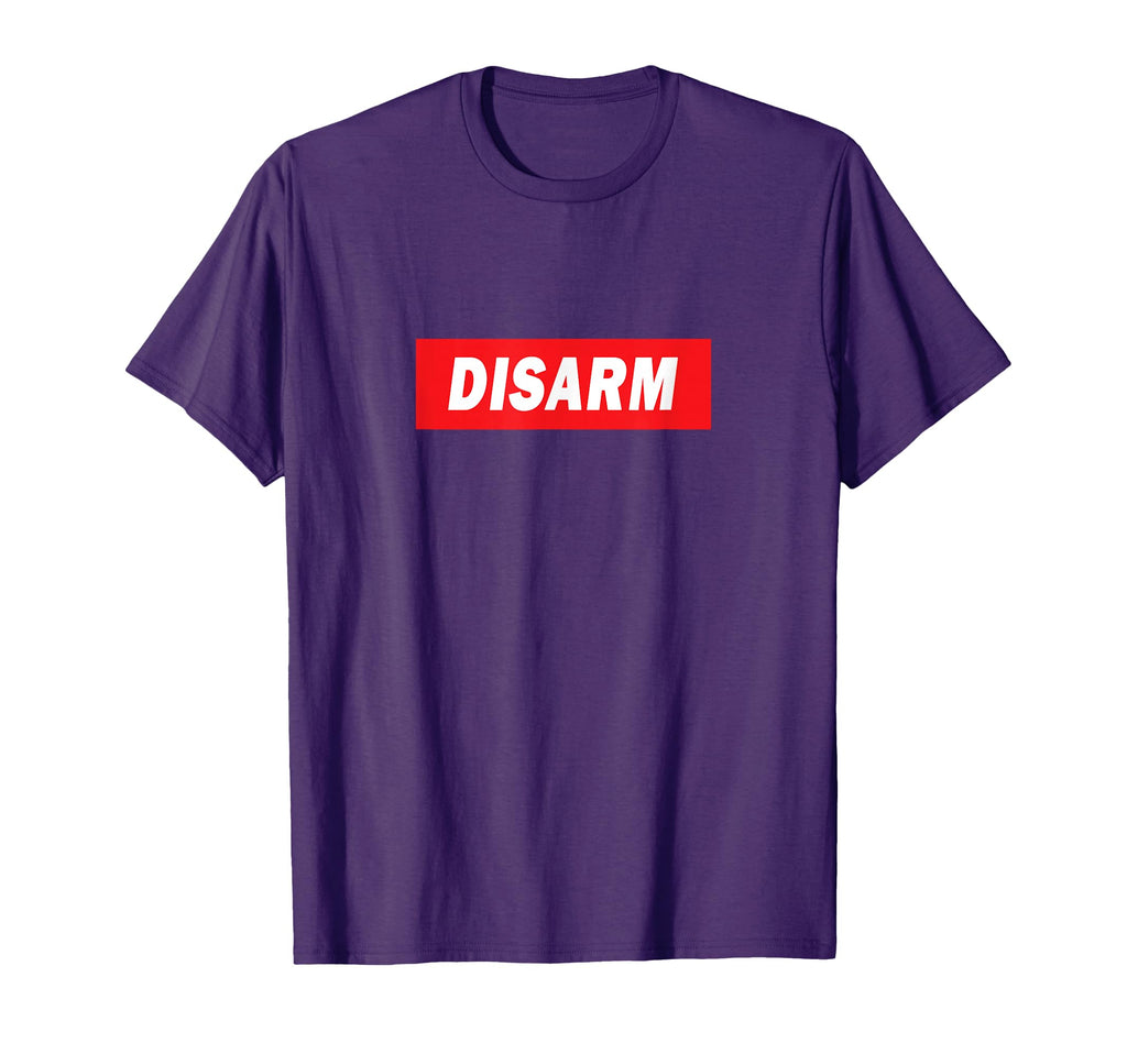 Disarm Word Statement Typography T-Shirt - Unique Graphic Men Women - T-Shirt, Sweatshirt, Hoodie