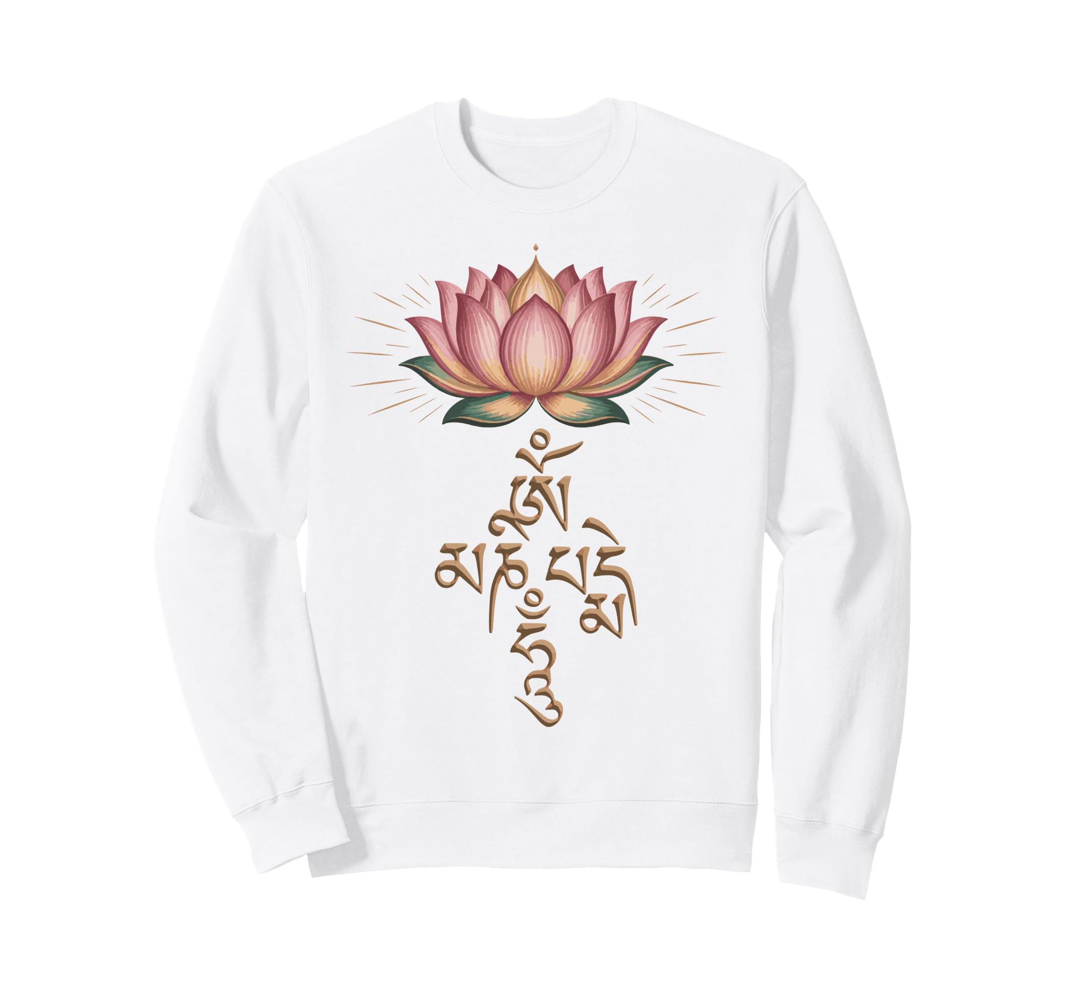 Om Mani Padme Hum Meditation Sweatshirt - Casual Everyday Wear Unisex - T-Shirt, Sweatshirt, Hoodie