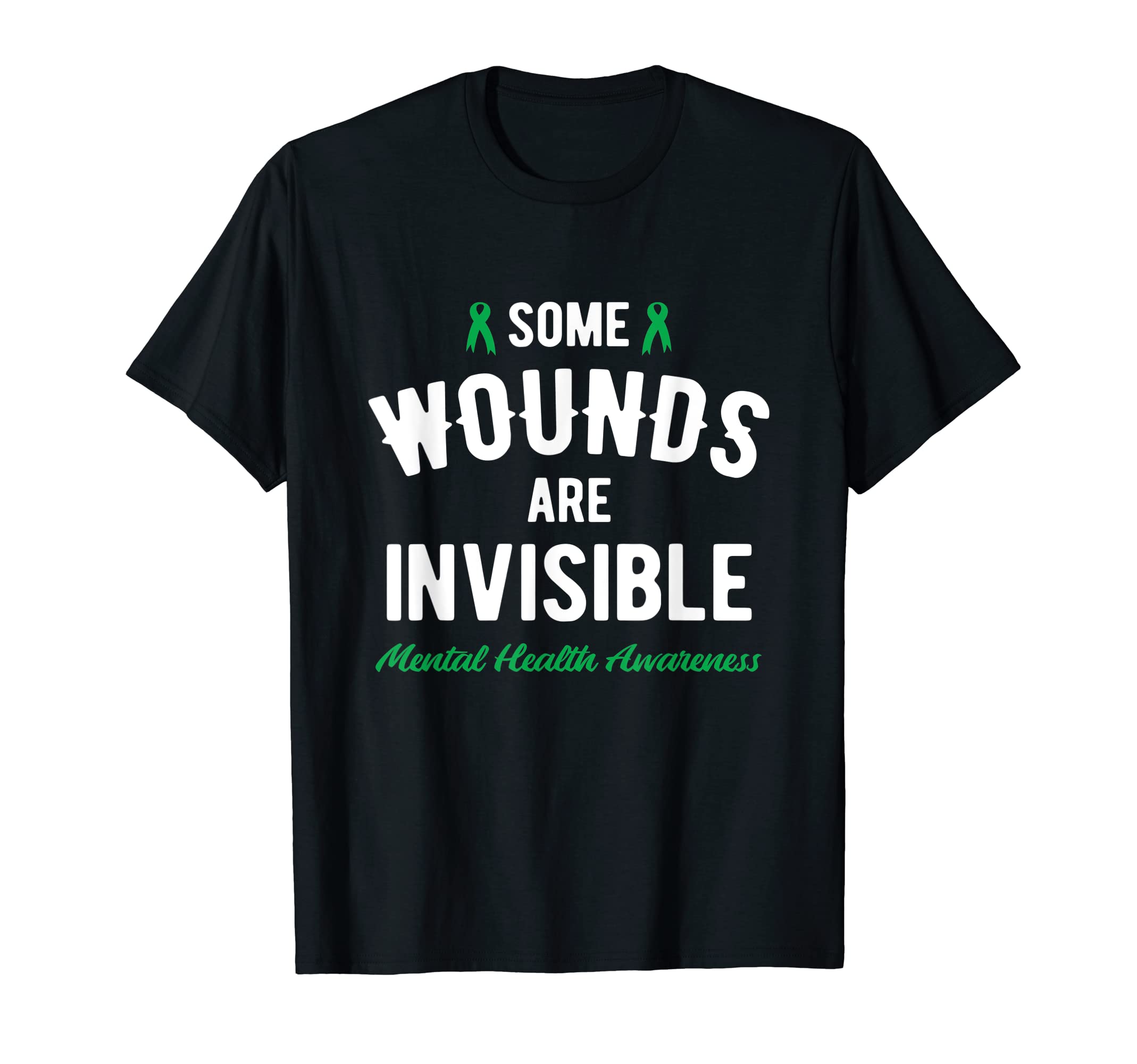 Some Wounds Are Invisible Mental Health T-Shirt - Novelty Apparel Men Women - T-Shirt, Sweatshirt, Hoodie