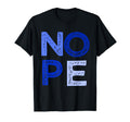 Blue Nope Blue Color T-Shirt - Graphic Print for Adults - T-Shirt, Sweatshirt, Hoodie