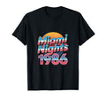 Miami Nights 1986 Synthwave Sunset T-Shirt - Novelty Apparel Men Women - T-Shirt, Sweatshirt, Hoodie