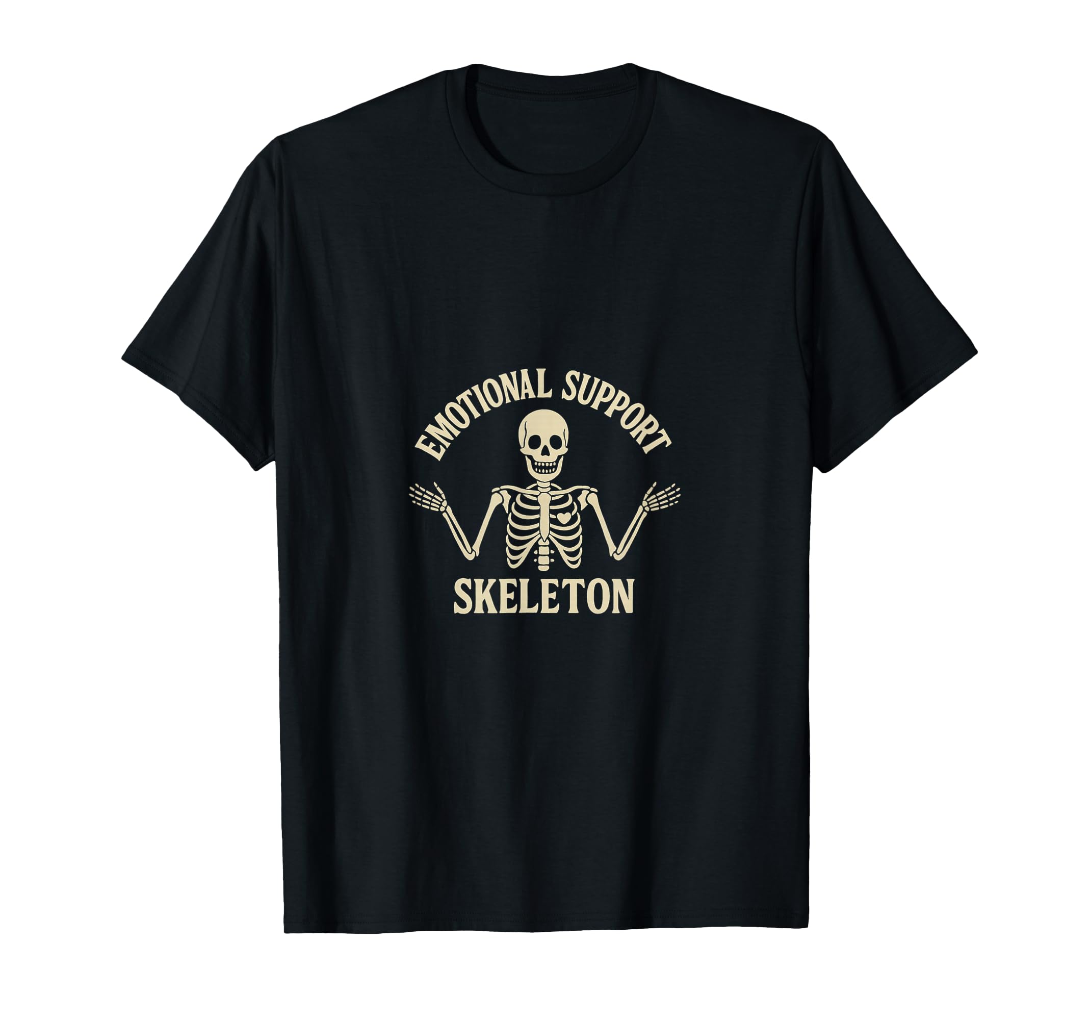 Emotional Support Skeleton Dark T-Shirt - Streetwear Style Men Women - T-Shirt, Sweatshirt, Hoodie