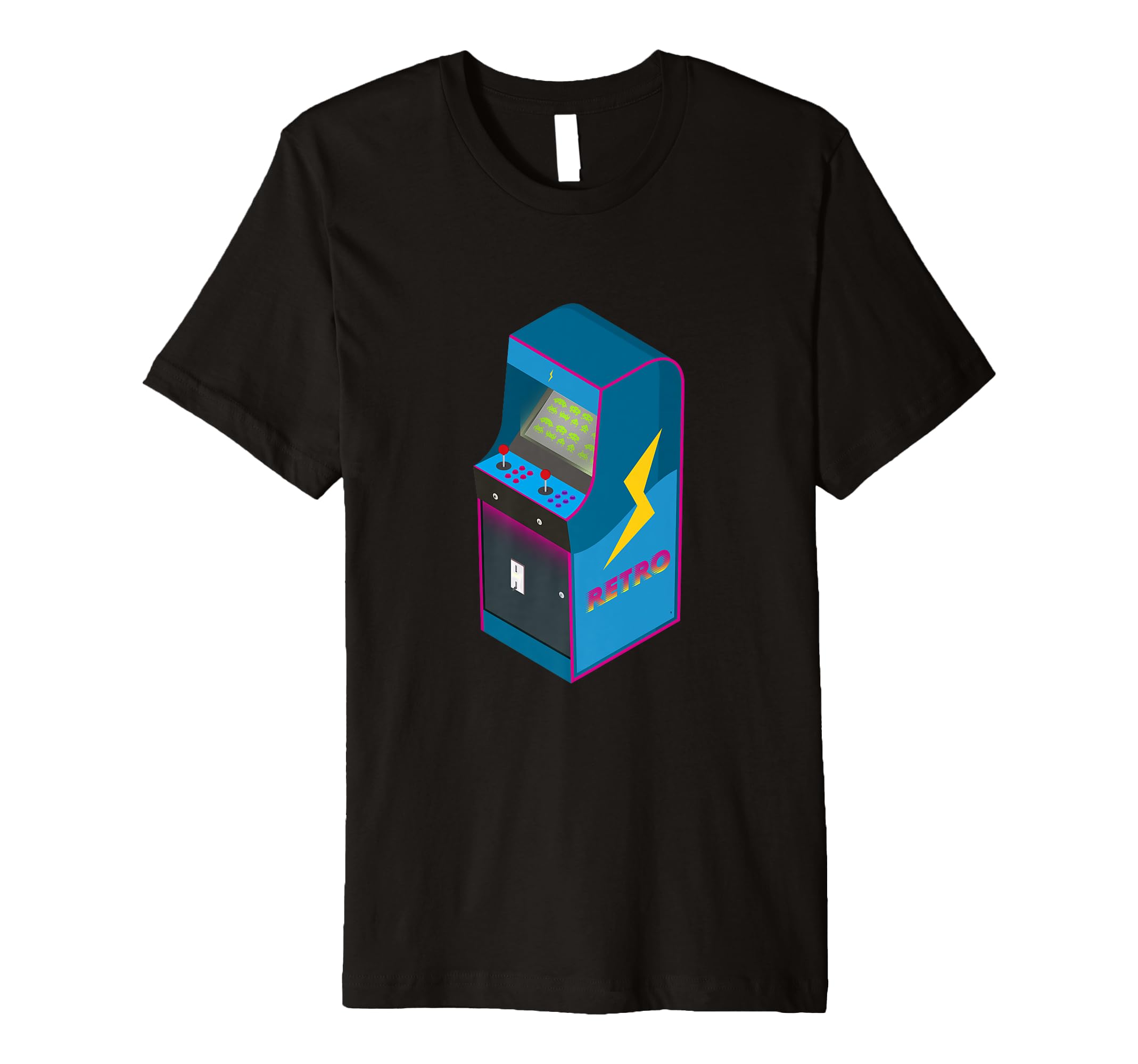 Arcade Machine Neon Pixel 80S Arcade T-Shirt - Aesthetic Graphic Unisex - T-Shirt, Sweatshirt, Hoodie