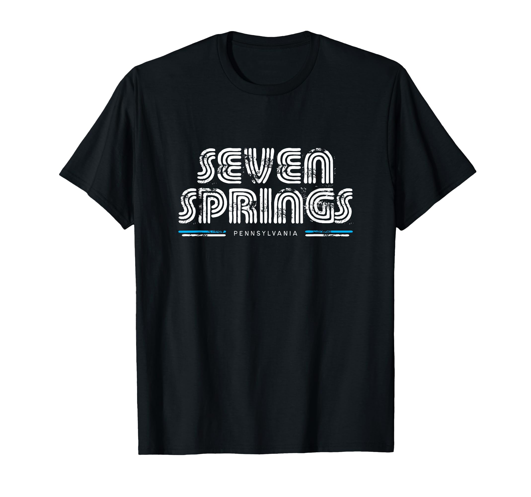 Seven Springs Pennsylvania Pa 70S 80S Type T-Shirt - Graphic Print Unisex - T-Shirt, Sweatshirt, Hoodie