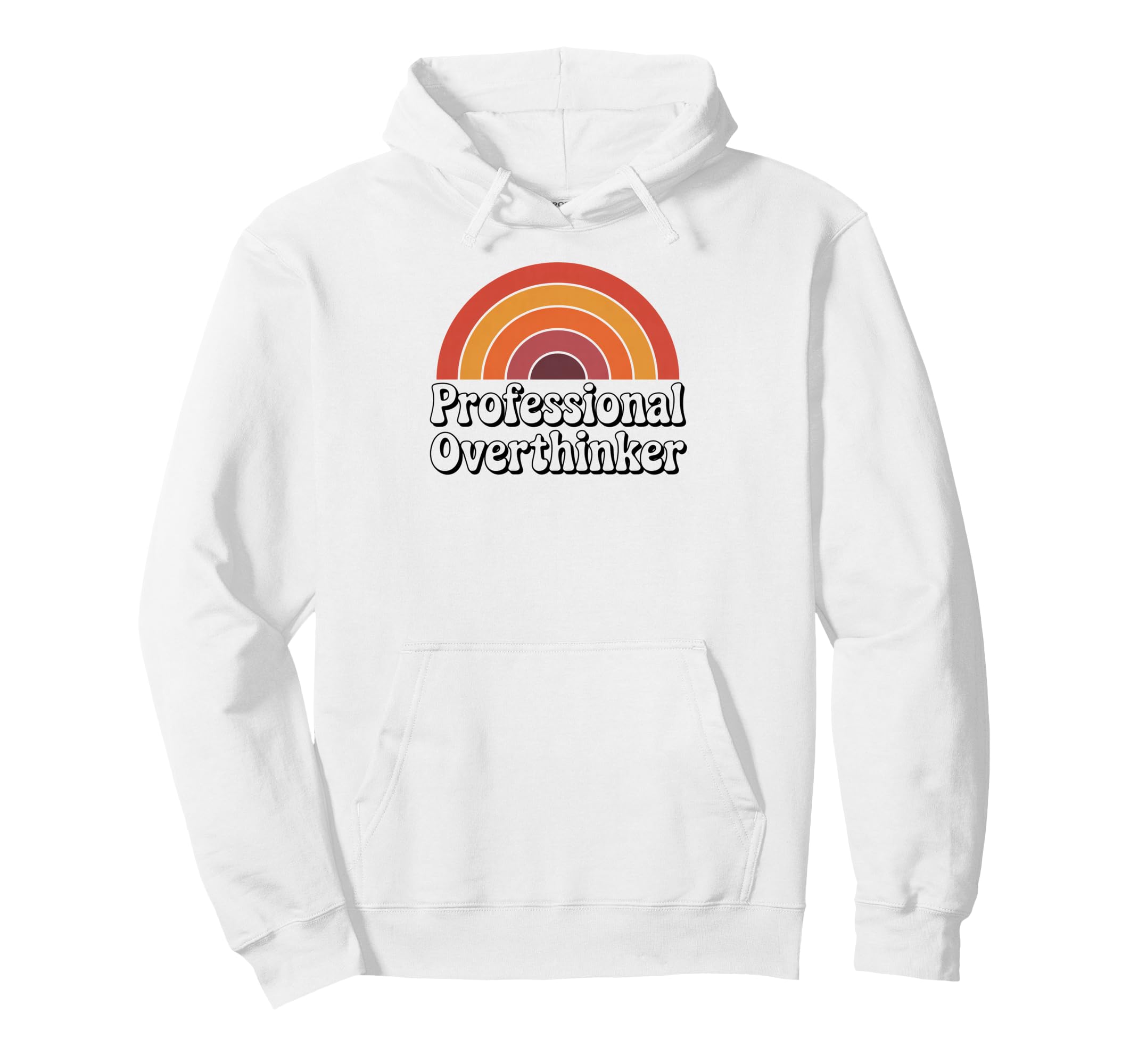 Professional Overthinker Funny 70S Hoodie - Novelty Apparel for Adults - T-Shirt, Sweatshirt, Hoodie