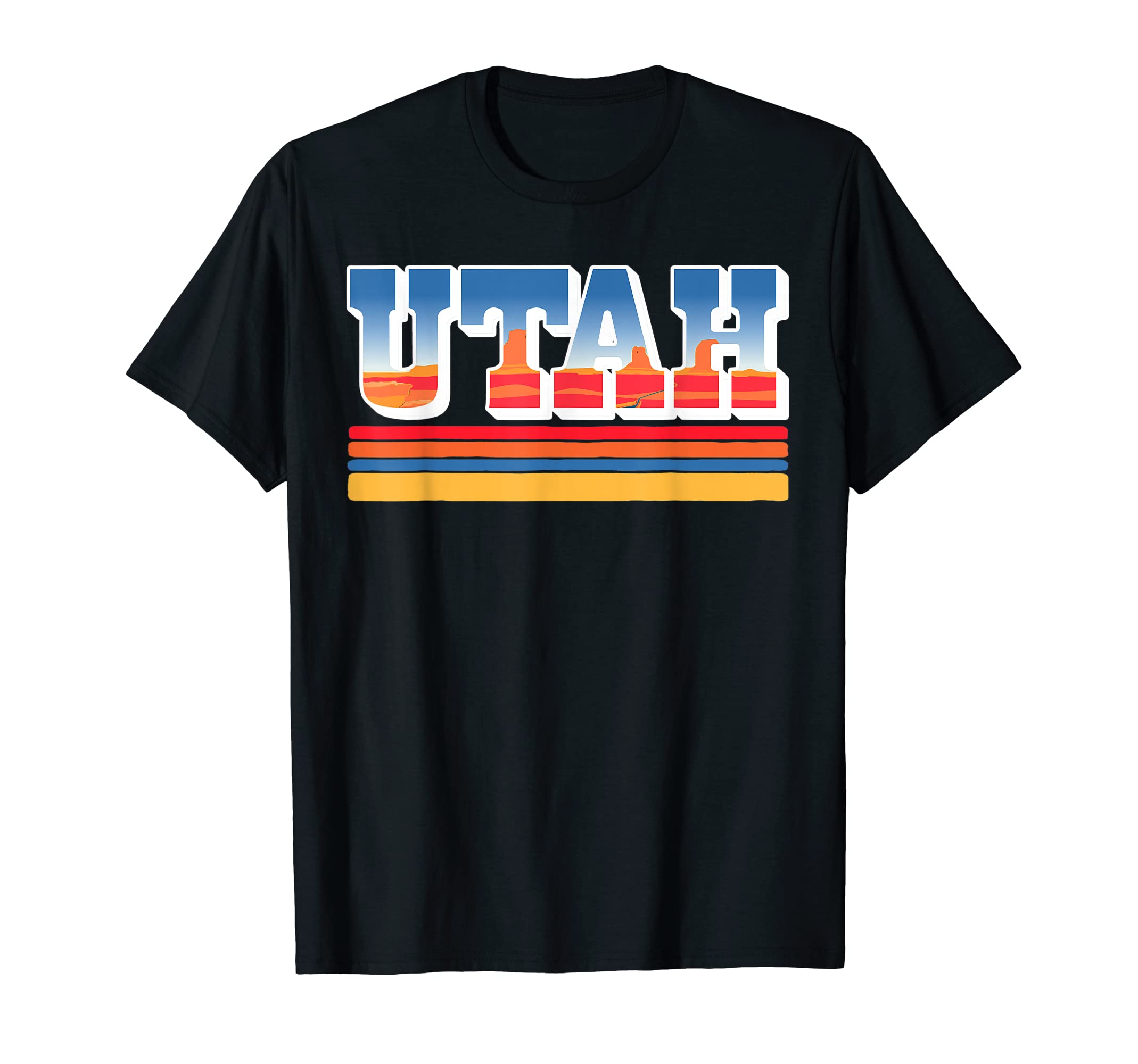 Utah Postcard Desert Scene Monument T-Shirt - Aesthetic Graphic Unisex - T-Shirt, Sweatshirt, Hoodie