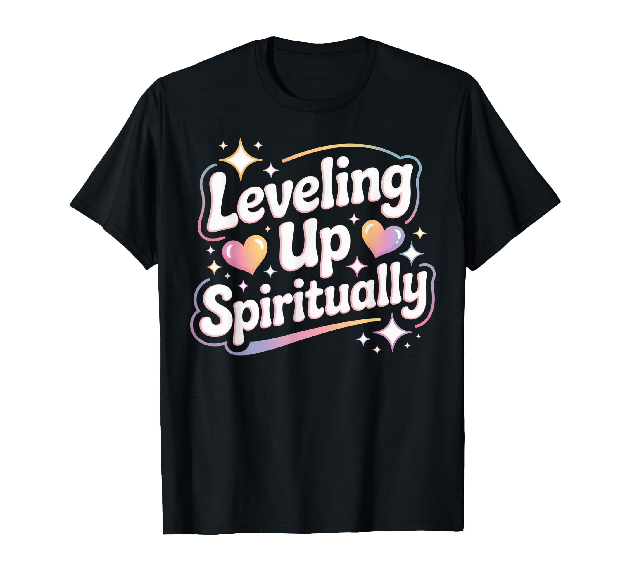 Leveling Up Spiritually Mindfulness T-Shirt - Minimalist Print Unisex - T-Shirt, Sweatshirt, Hoodie