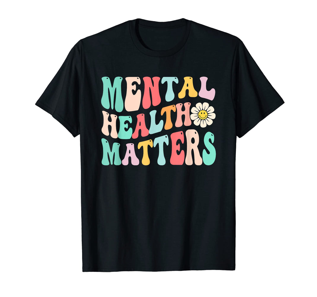 Groovy Mental Health Awareness Mental T-Shirt - Minimalist Print Unisex - T-Shirt, Sweatshirt, Hoodie