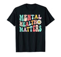 Groovy Mental Health Awareness Mental T-Shirt - Minimalist Print Unisex - T-Shirt, Sweatshirt, Hoodie