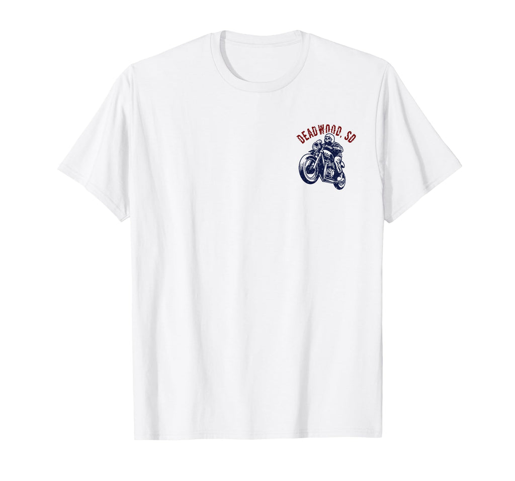 Deadwood South Dakota Motorcycle Skull T-Shirt - Trendy Graphic for Adults - T-Shirt, Sweatshirt, Hoodie