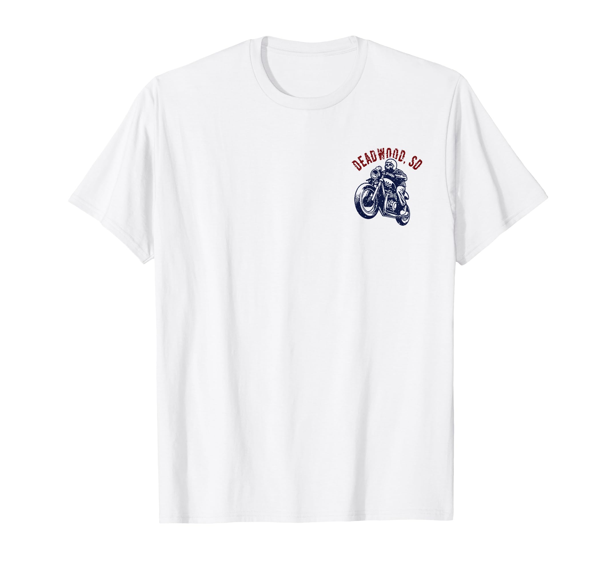 Deadwood South Dakota Motorcycle Skull T-Shirt - Trendy Graphic for Adults - T-Shirt, Sweatshirt, Hoodie