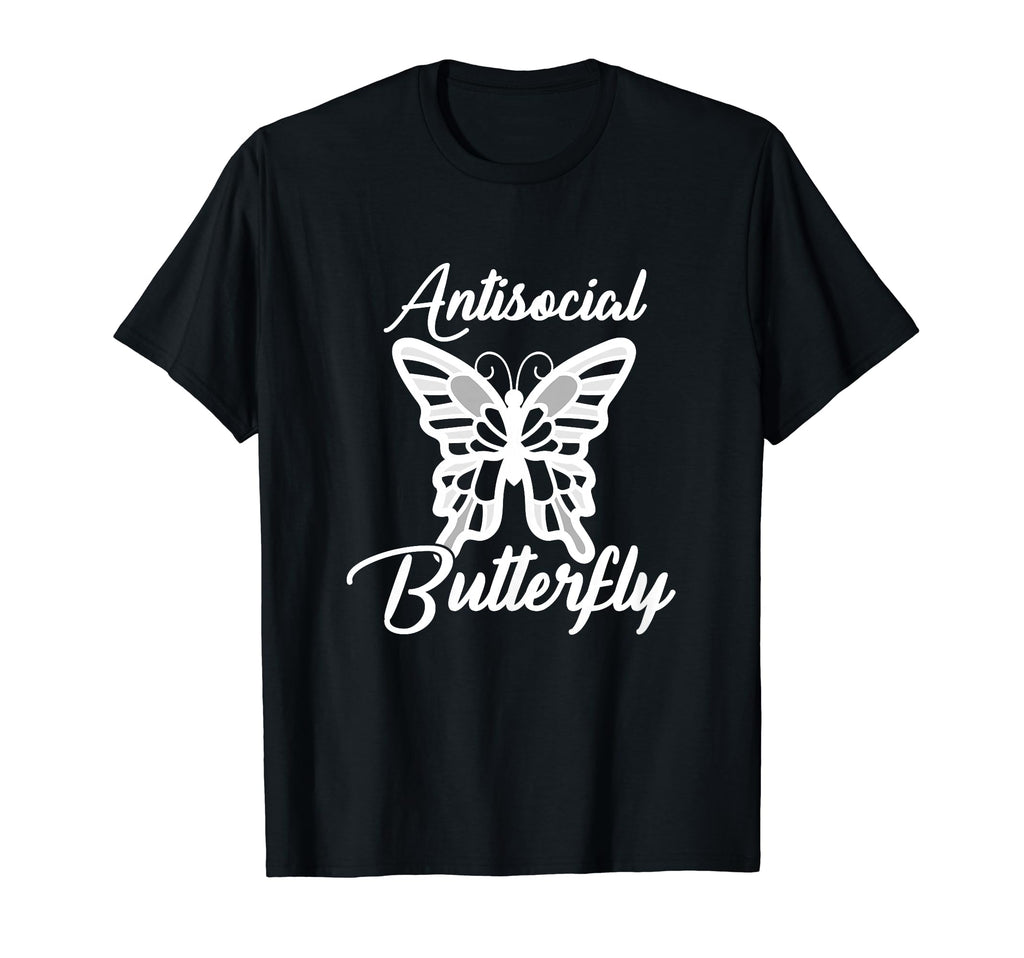 Antisocial Butterfly T-Shirt - Unique Graphic Men Women - T-Shirt, Sweatshirt, Hoodie