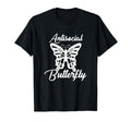 Antisocial Butterfly T-Shirt - Unique Graphic Men Women - T-Shirt, Sweatshirt, Hoodie