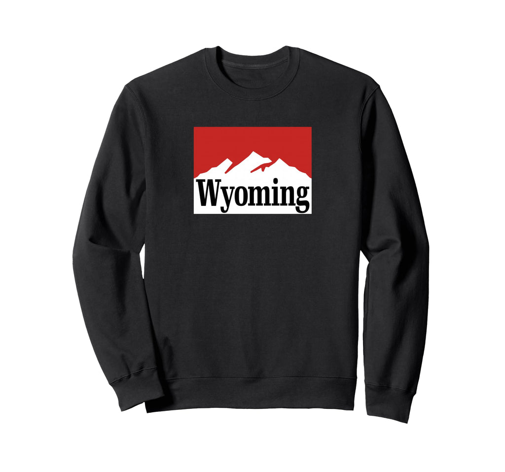 Wyoming 90S Street Mountain Sweatshirt - Novelty Apparel Unisex - T-Shirt, Sweatshirt, Hoodie