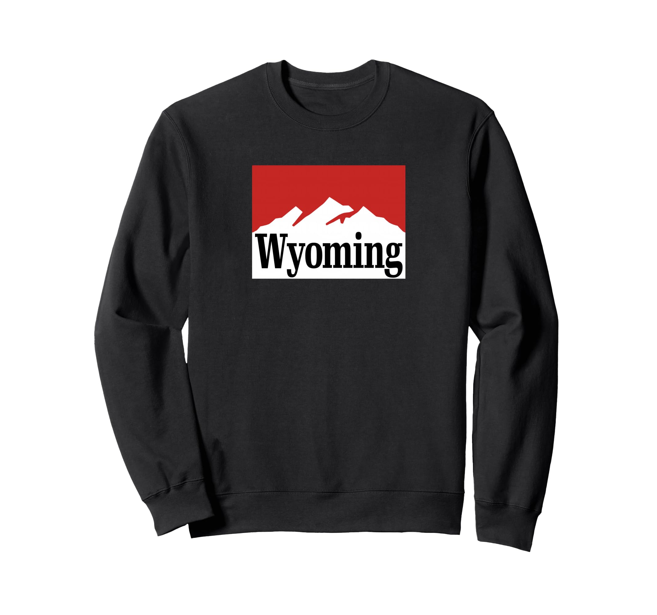Wyoming 90S Street Mountain Sweatshirt - Novelty Apparel Unisex - T-Shirt, Sweatshirt, Hoodie