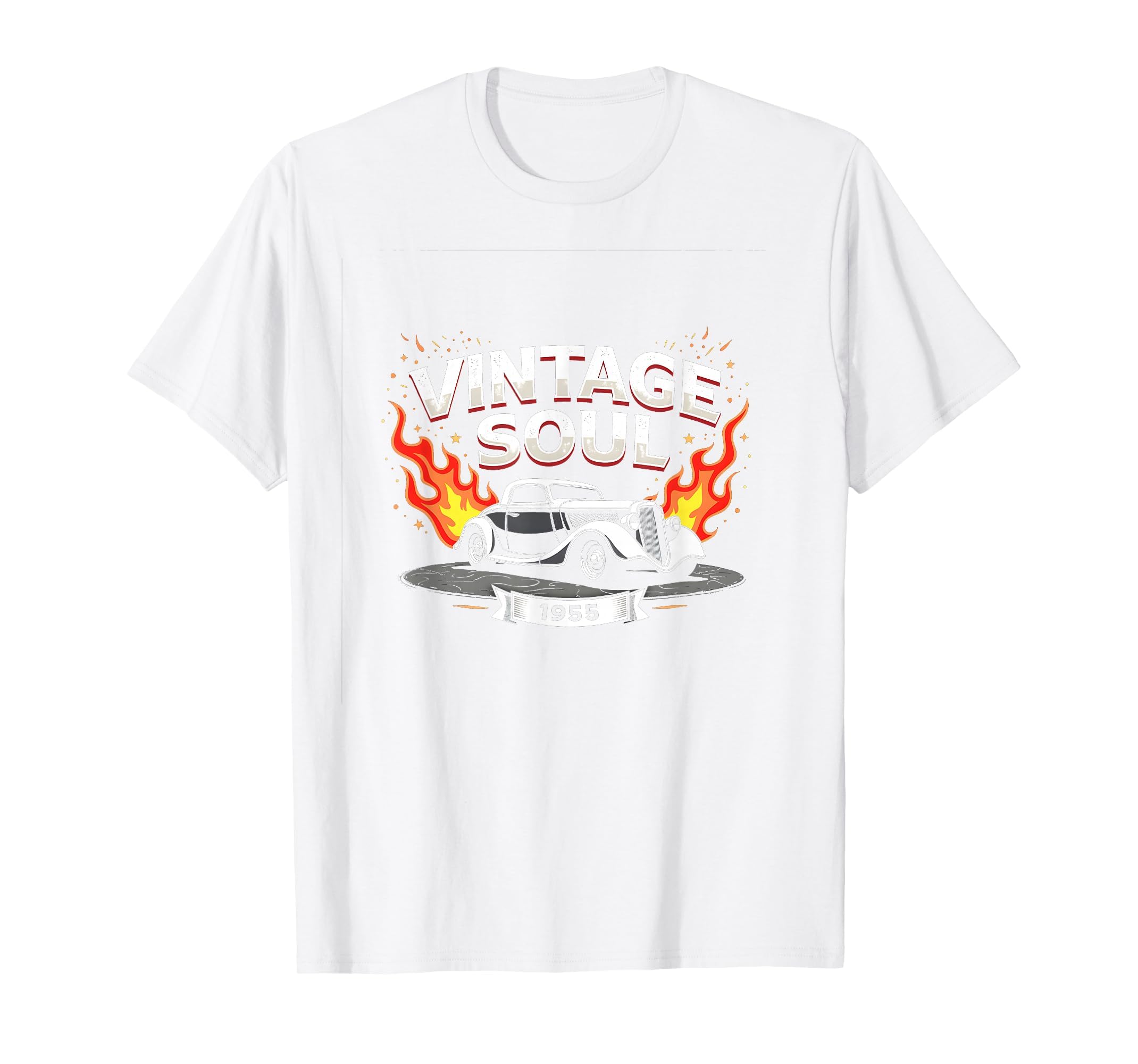 Soul Hot Rod 1955 Car White T-Shirt - Fun Novelty Design Unisex - T-Shirt, Sweatshirt, Hoodie