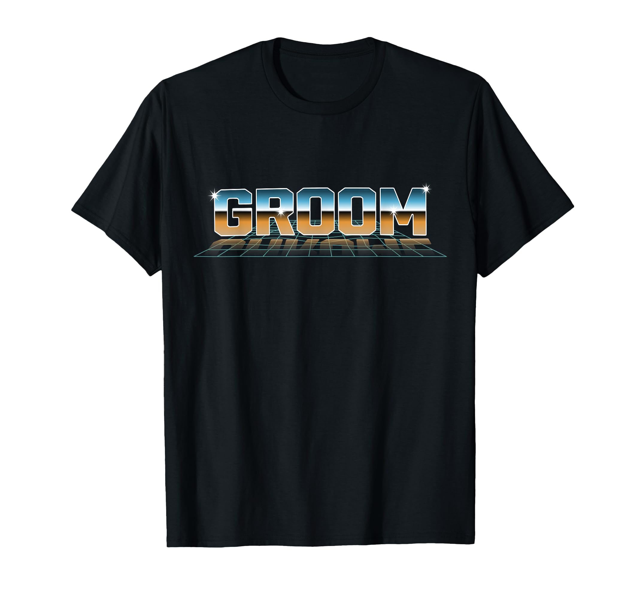 Synthwave Groom Bachelor 80S Aesthetic T-Shirt - Graphic Print for Adults - T-Shirt, Sweatshirt, Hoodie