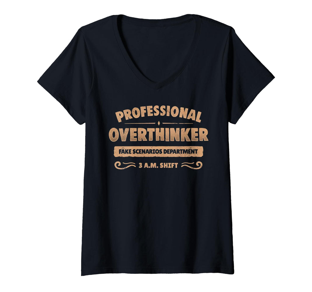 Womens Professional Overthinker Fake T-Shirt - Graphic Print Men Women - T-Shirt, Sweatshirt, Hoodie