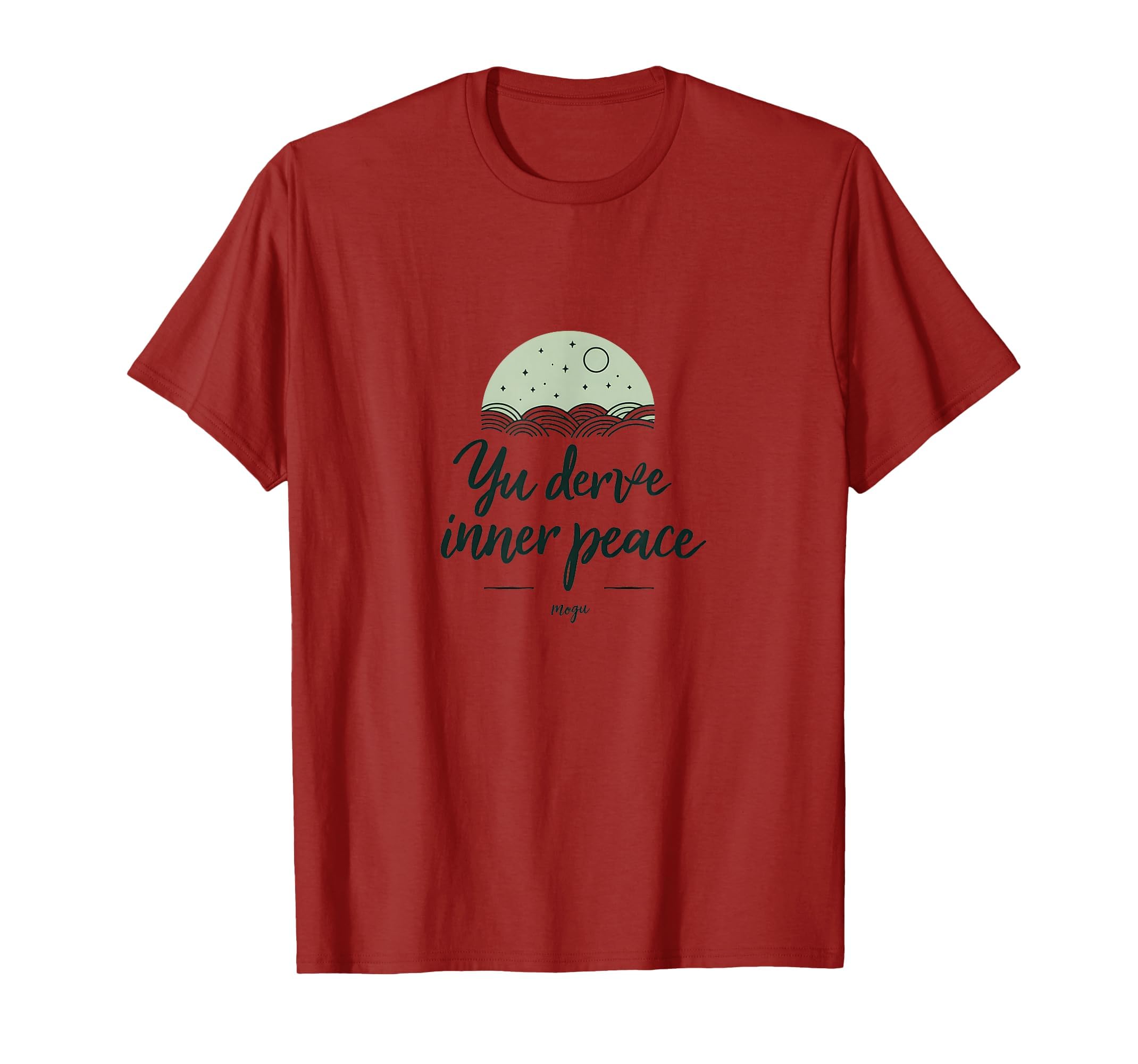 You Deserve Inner Peace Mental Health T-Shirt - Minimalist Print Men Women - T-Shirt, Sweatshirt, Hoodie