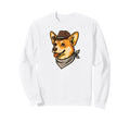 Funny Cowboy Corgi Drawing Corg Sweatshirt - Custom Art Print for Adults - T-Shirt, Sweatshirt, Hoodie