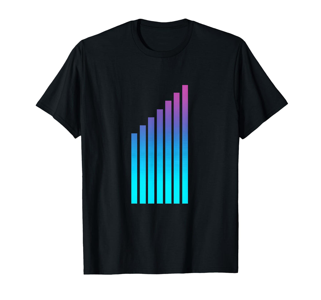 Synth Level Bars Gradient 80S T-Shirt - Streetwear Style Men Women - T-Shirt, Sweatshirt, Hoodie
