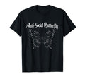 Antisocial Butterfly Gothic Creative T-Shirt - Custom Art Print for Adults - T-Shirt, Sweatshirt, Hoodie