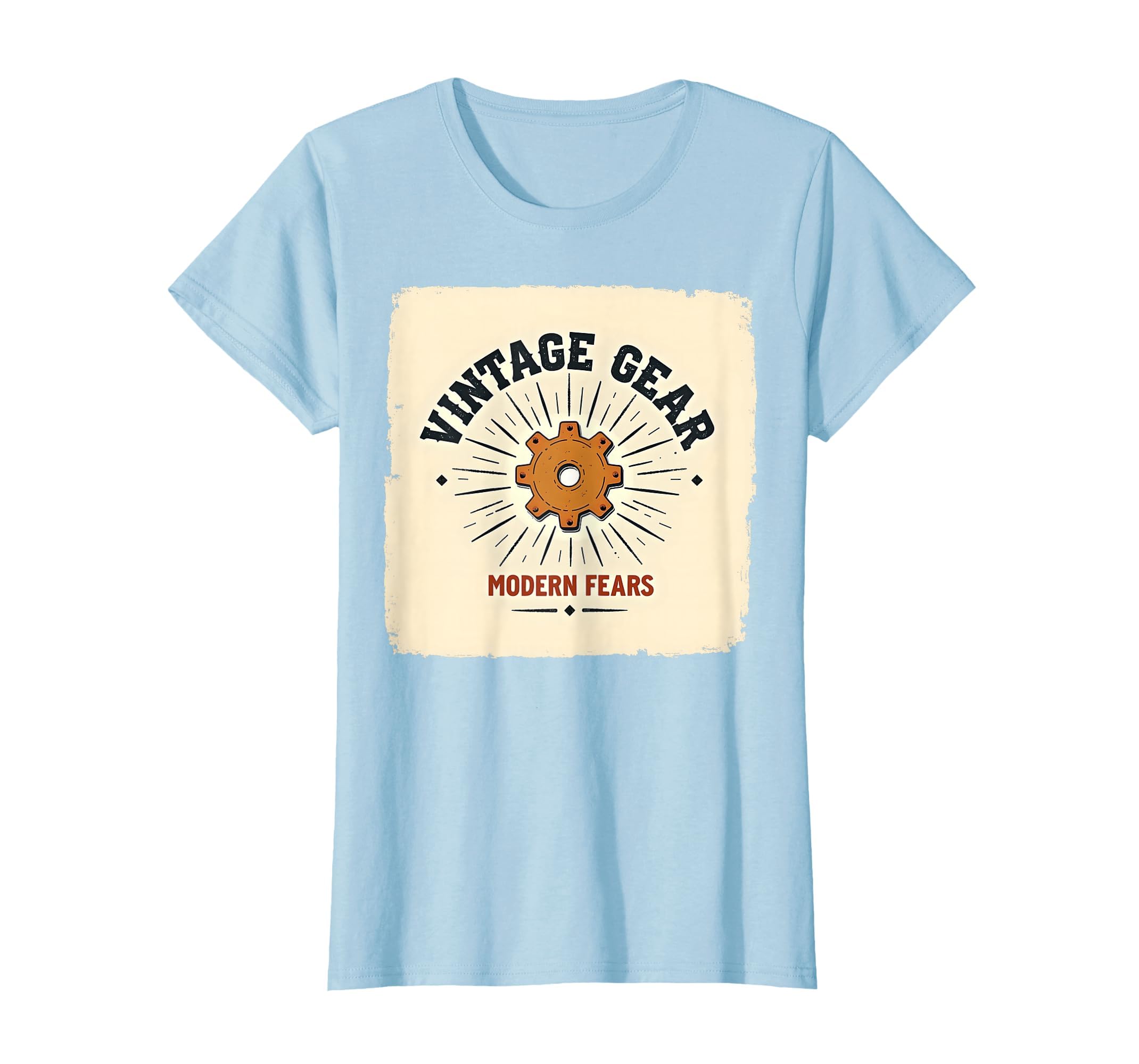 Gear Modern Fears Typography T-Shirt - Trendy Graphic for Adults - T-Shirt, Sweatshirt, Hoodie