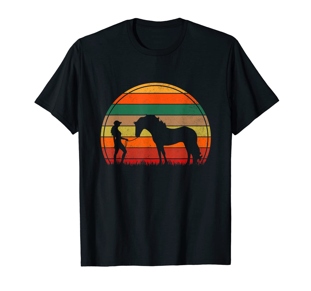 Horse Rider Western Halter Horse Sunset T-Shirt - Aesthetic Graphic Unisex - T-Shirt, Sweatshirt, Hoodie
