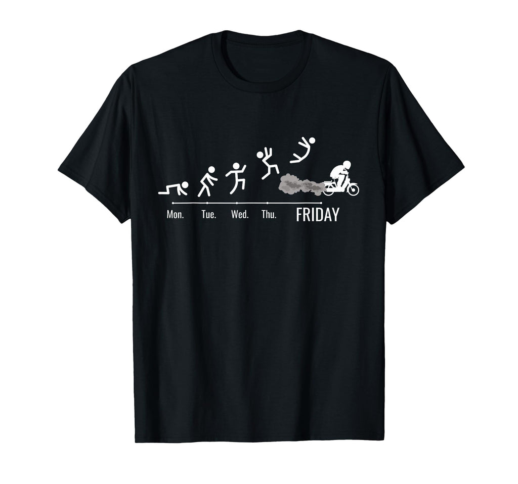 Moped Bike Mofas Moped Weekend T-Shirt - Casual Everyday Wear Men Women - T-Shirt, Sweatshirt, Hoodie