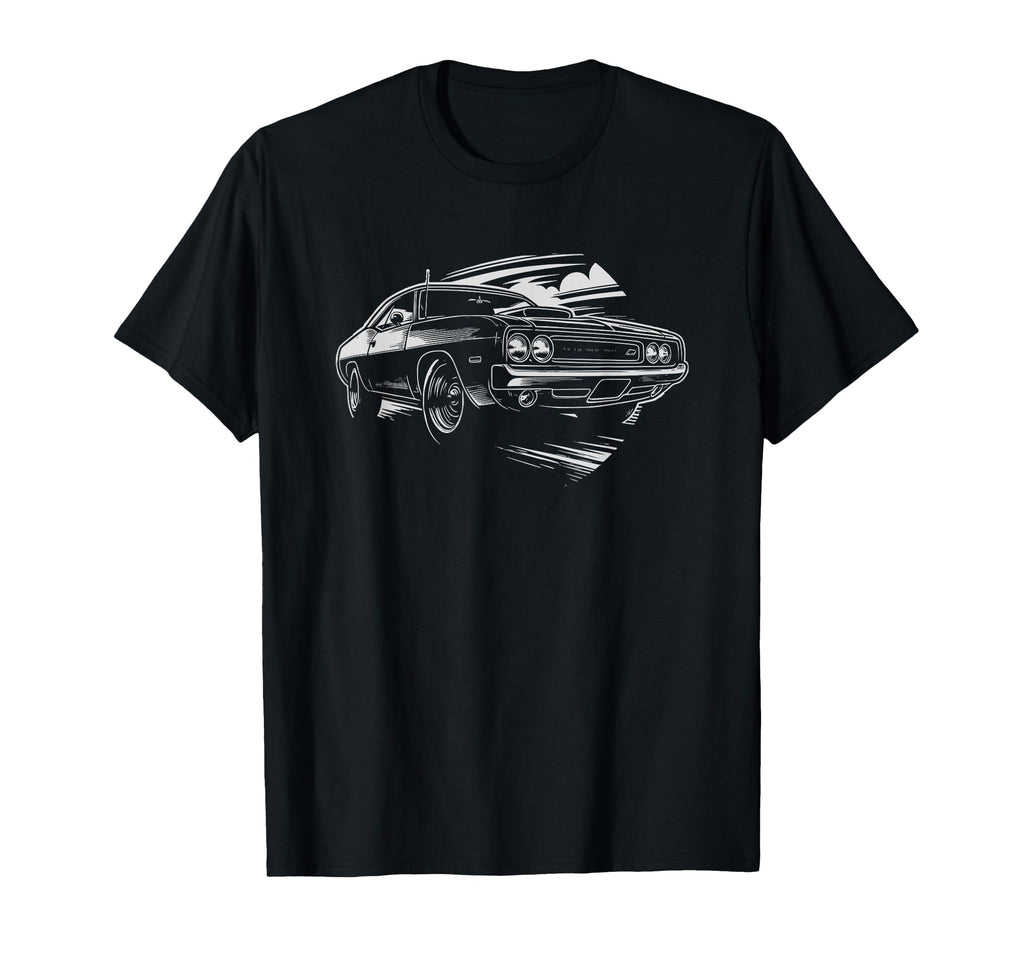 American Muscle Car 60S 70S Car Lover T-Shirt - Minimalist Print for Adults - T-Shirt, Sweatshirt, Hoodie