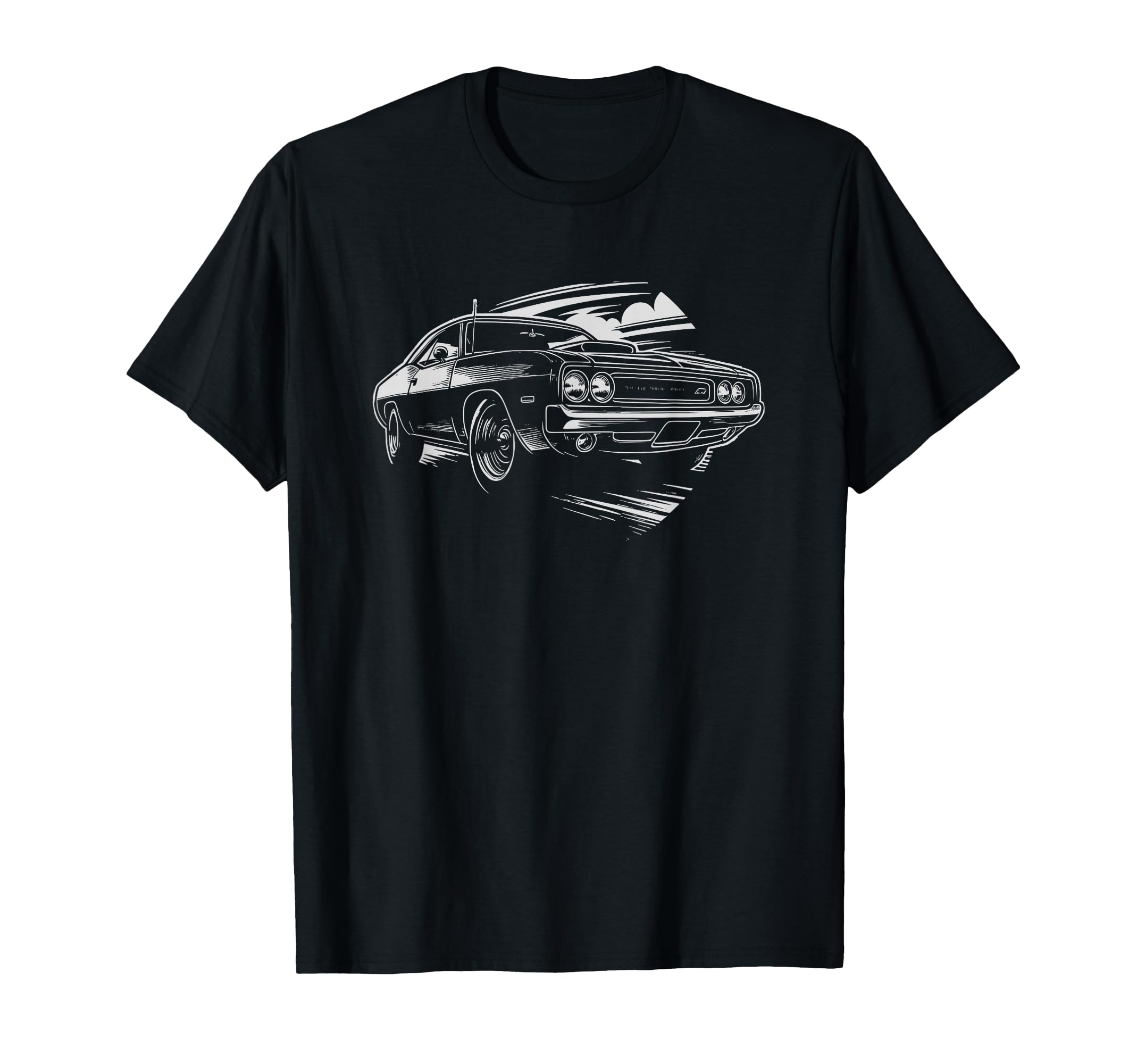 American Muscle Car 60S 70S Car Lover T-Shirt - Minimalist Print for Adults - T-Shirt, Sweatshirt, Hoodie