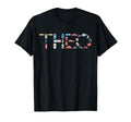 Theo Custom Name Personalized Cars T-Shirt - Unique Graphic for Adults - T-Shirt, Sweatshirt, Hoodie