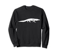 Distressed Crocodile Alligator Sweatshirt - Unique Graphic Men Women - T-Shirt, Sweatshirt, Hoodie