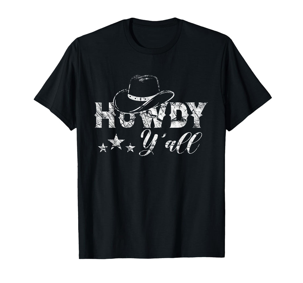 Howdy Yall Southern Country Yall Cowgirl T-Shirt - Custom Art Print Unisex - T-Shirt, Sweatshirt, Hoodie