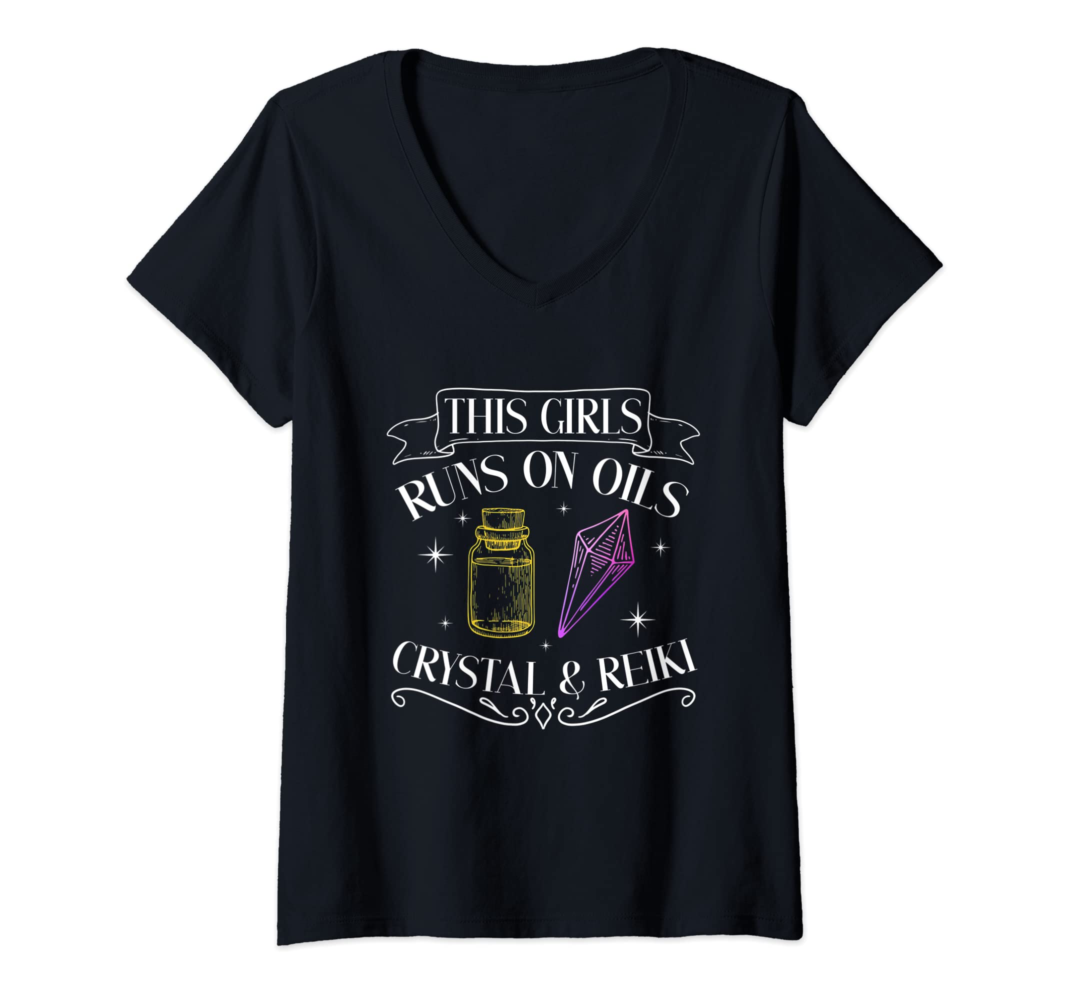 Womens This Runs Oils Crystals And T-Shirt - Minimalist Print Men Women - T-Shirt, Sweatshirt, Hoodie