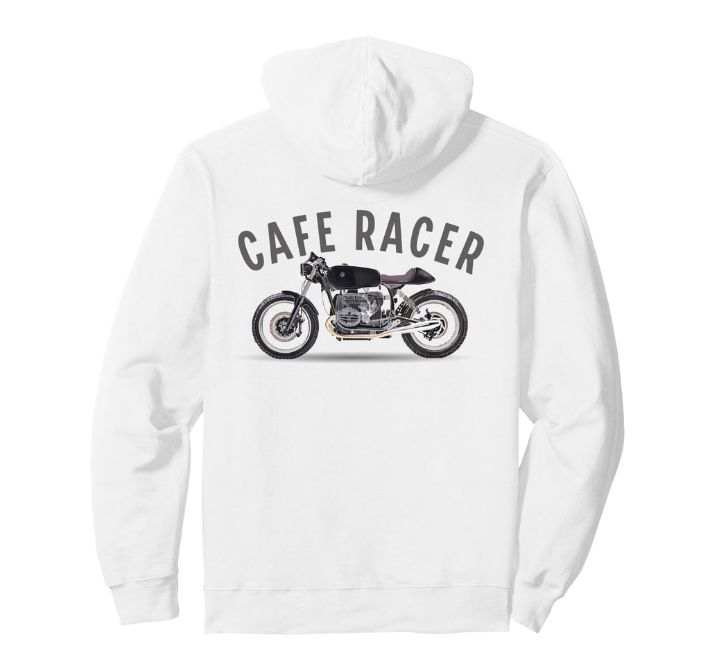 Custom Cafe Racer Hoodie - Fun Novelty Design Men Women - T-Shirt, Sweatshirt, Hoodie