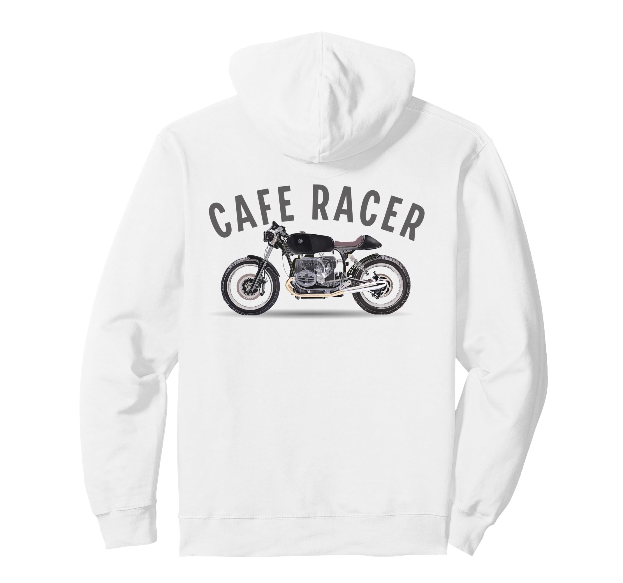 Custom Cafe Racer Hoodie - Fun Novelty Design Men Women - T-Shirt, Sweatshirt, Hoodie